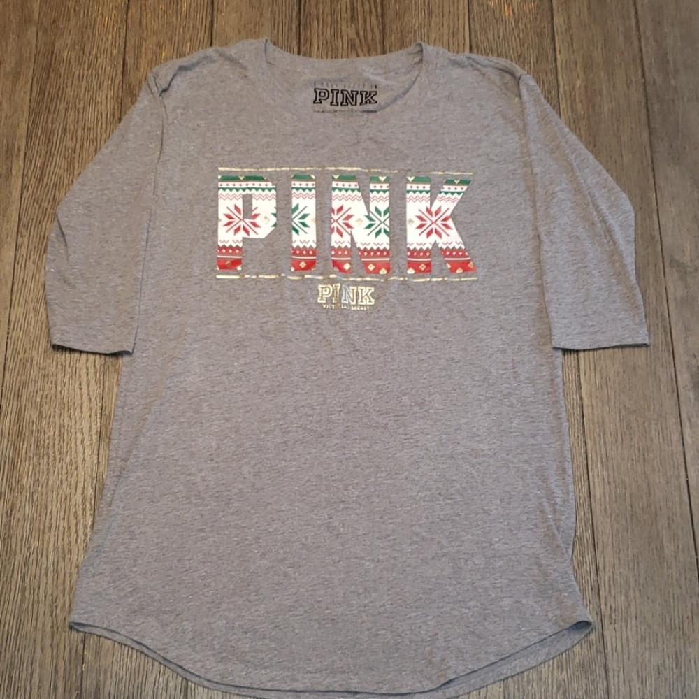 Pink Christmas nightgown